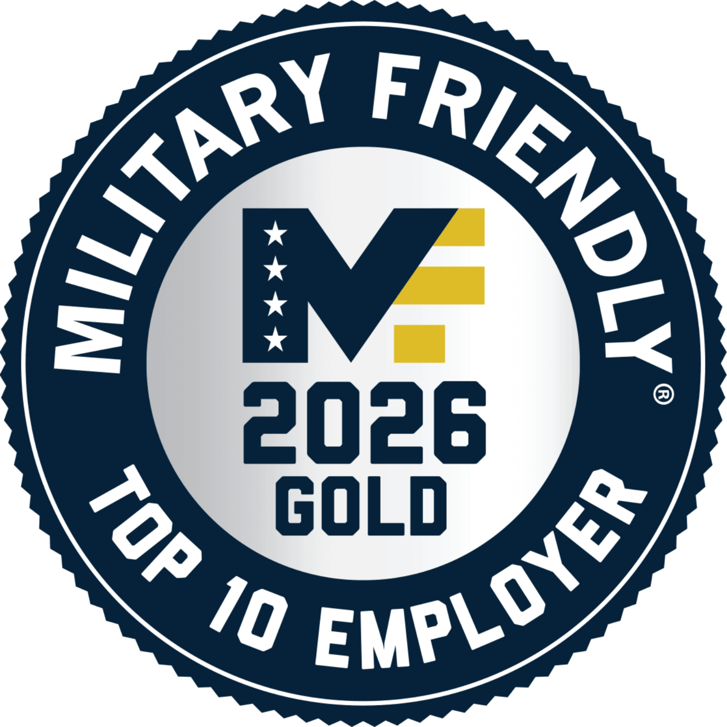 Military Friendly Top 10 Employer 2026