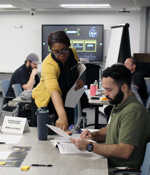 Lynnell Hodge, Training Specialist for UCF Talent Development, and Gabe Fernandez, Senior Recruiter for UCF Talent Acquisition