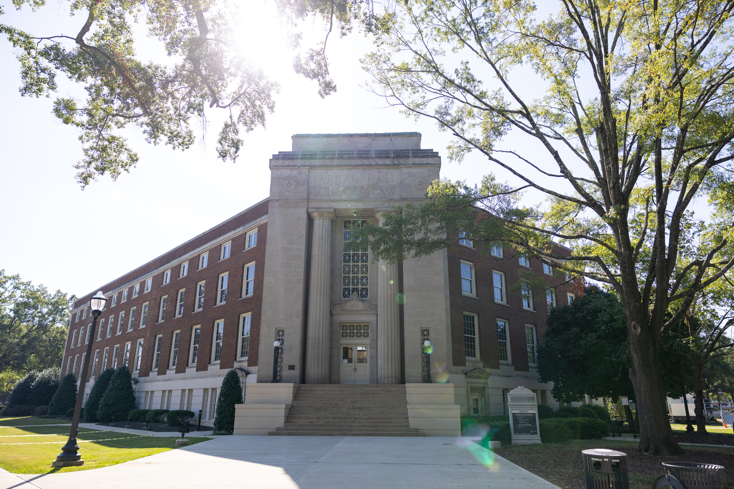 Building, Campus, Tree, Office Building, College, Urban, City, Grass, Person, Tree Trunk