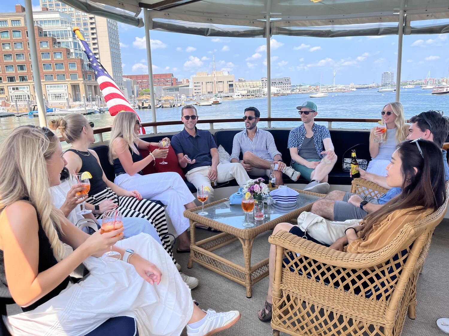 Adult, Female, Person, Woman, Brunch, Hat, Male, Man, Glasses, Shoe