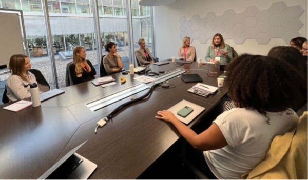 Adult, Female, Person, Woman, People, Indoors, Crowd, Face, Head, Tabletop