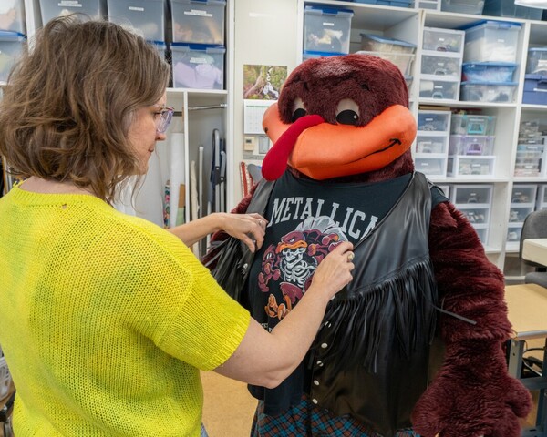 Fitting the HokieBird for the Metallica concert