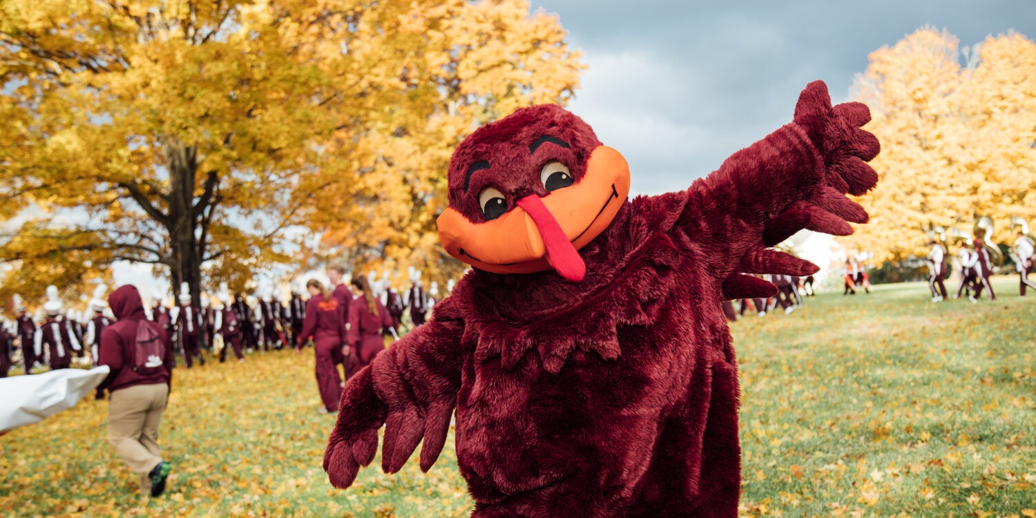 HokieBird is ready for game day