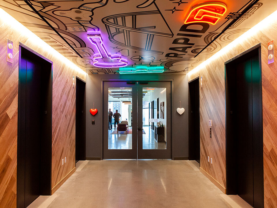 Interior Design, Indoors, Floor, Building, Architecture, Corridor, Person, Flooring, Door, Foyer