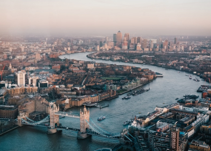 Building, Cityscape, Urban, Outdoors, Bridge, Aerial View, Boat, Vehicle, Nature, Water
