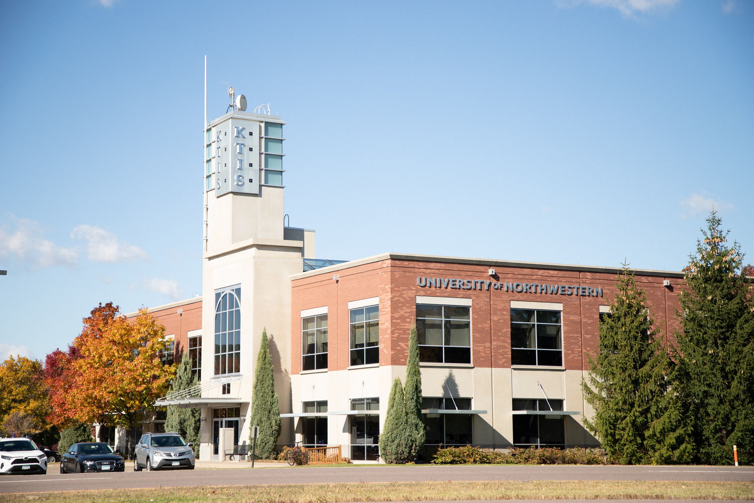 Office Building, Car, Tree, Bench, Clock Tower, City, Chair, Bicycle, Urban, Fir