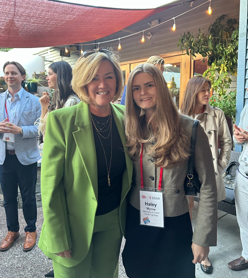 Haley with Equinix’s CEO Adaire Fox-Martin