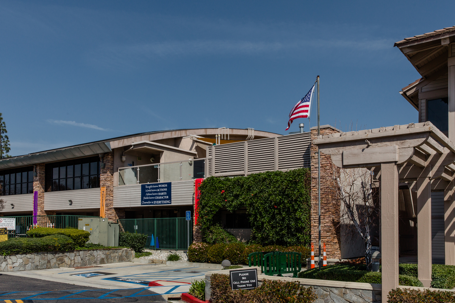 Flag, Neighborhood, Architecture, Building, Outdoors, Shelter, Lamp, Housing