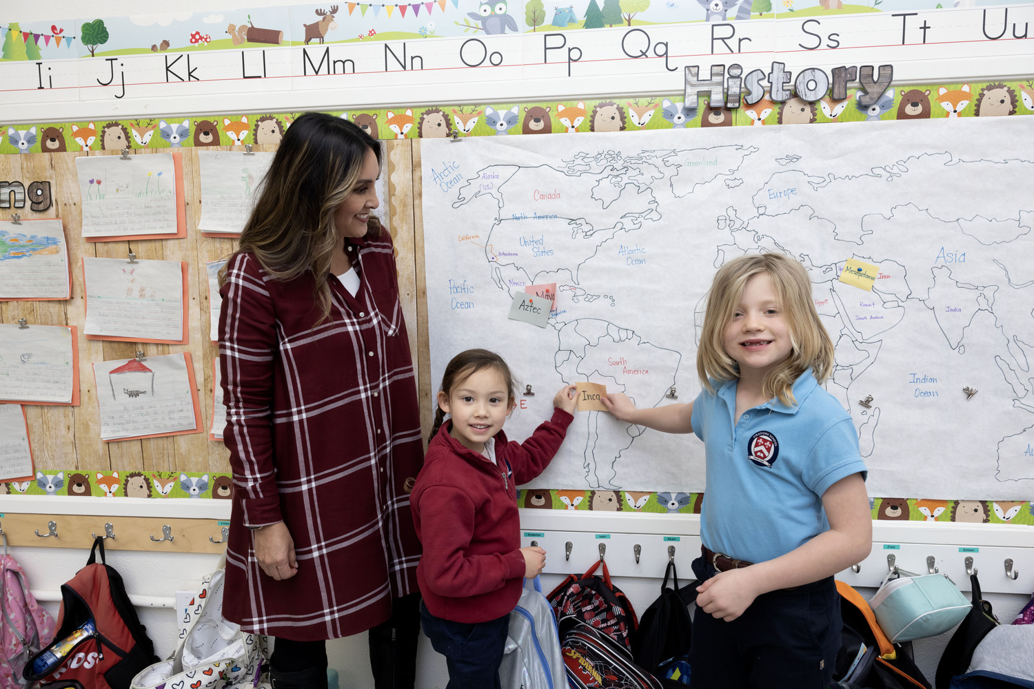 Adult, Female, Person, Woman, Handbag, Child, Girl, School, White Board, Face