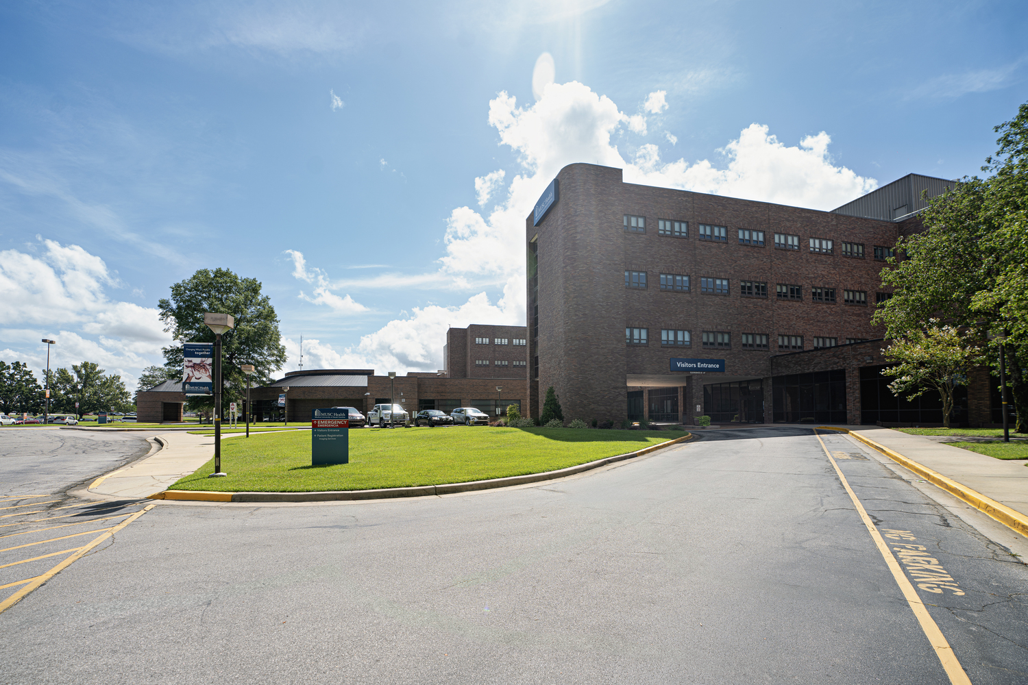 Road, City, Building, Office Building, Car, Street, Urban, Tarmac, Person, Campus