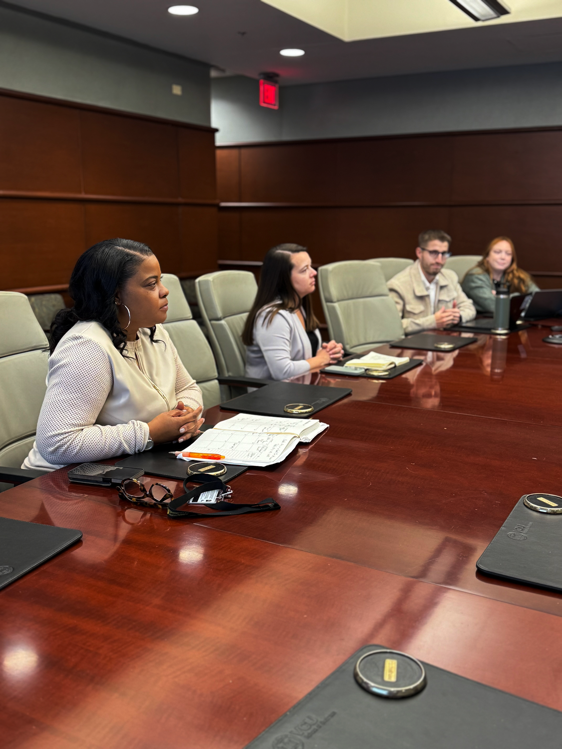 Indoors, Adult, Male, Man, Person, Female, Woman, Face, Chair, Glasses