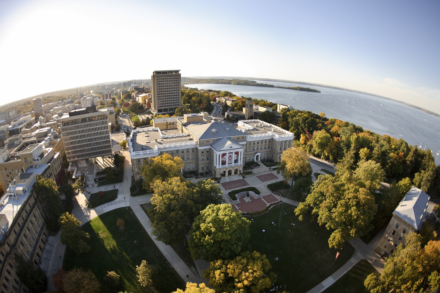 Aerial view of Bascom Hall