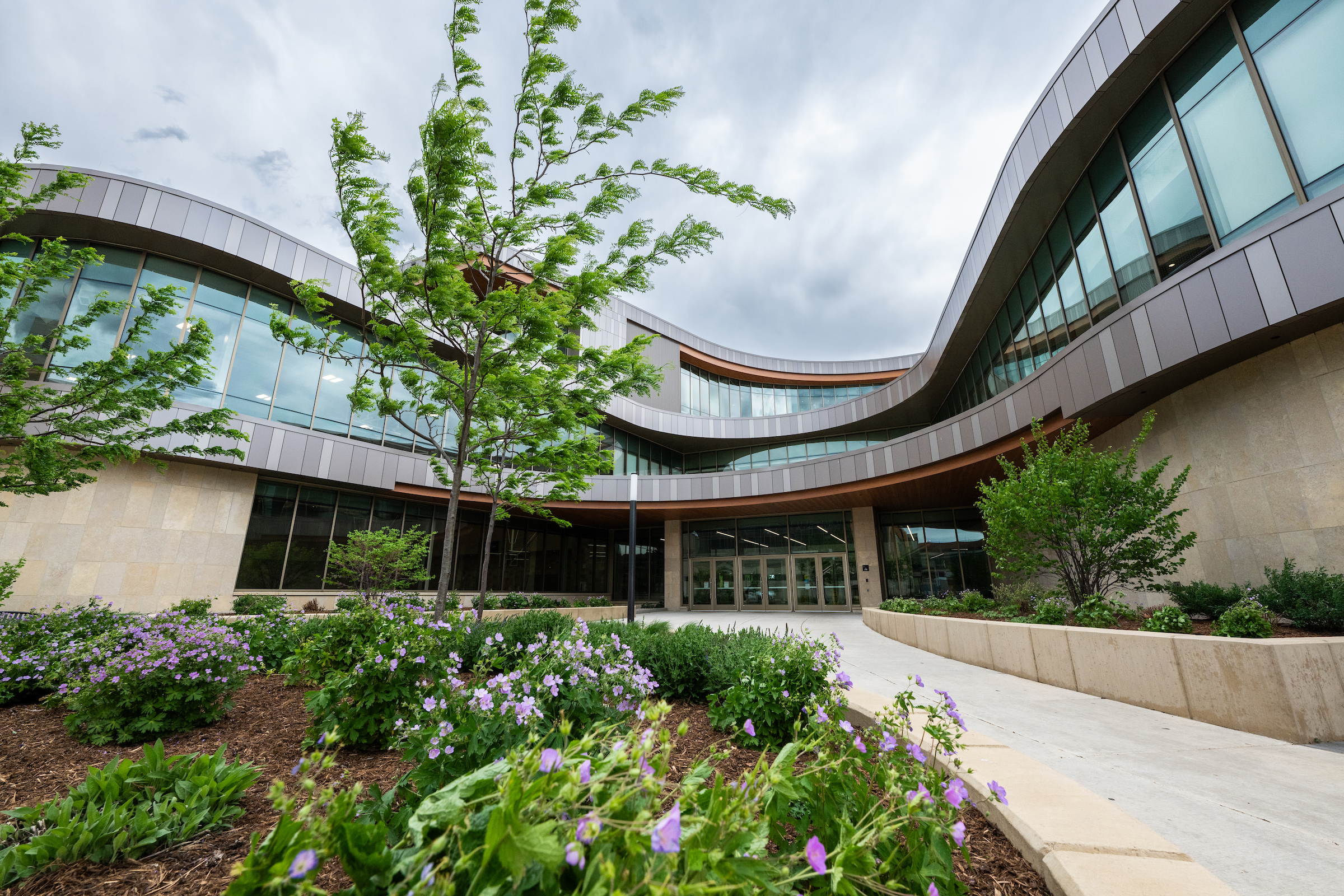 Office Building, Garden, Nature, Outdoors, Campus, Walkway, City, Tree, Convention Center, Grass