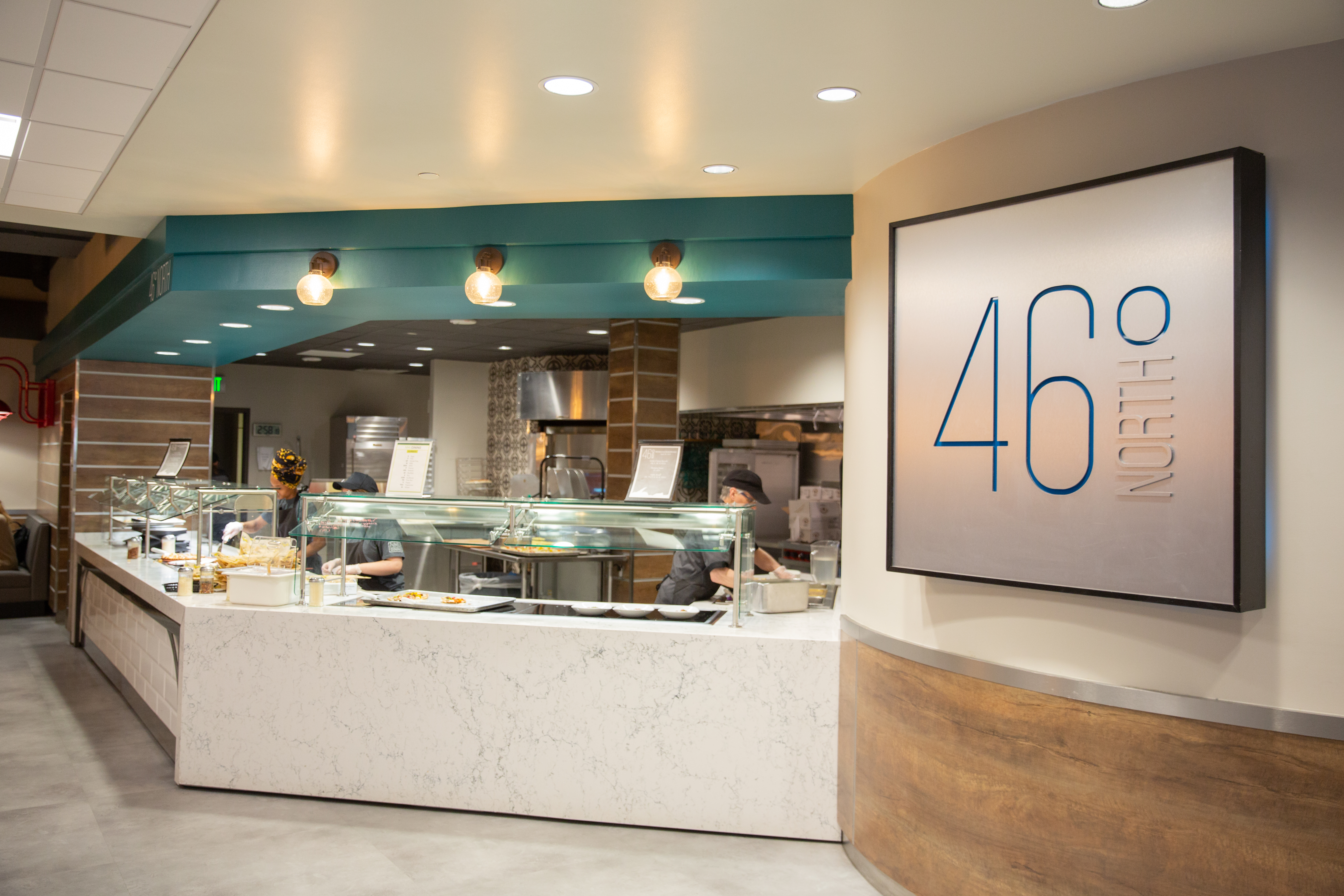 Cafeteria, Indoors, Restaurant, Interior Design, Adult, Male, Man, Person, Hat, Building