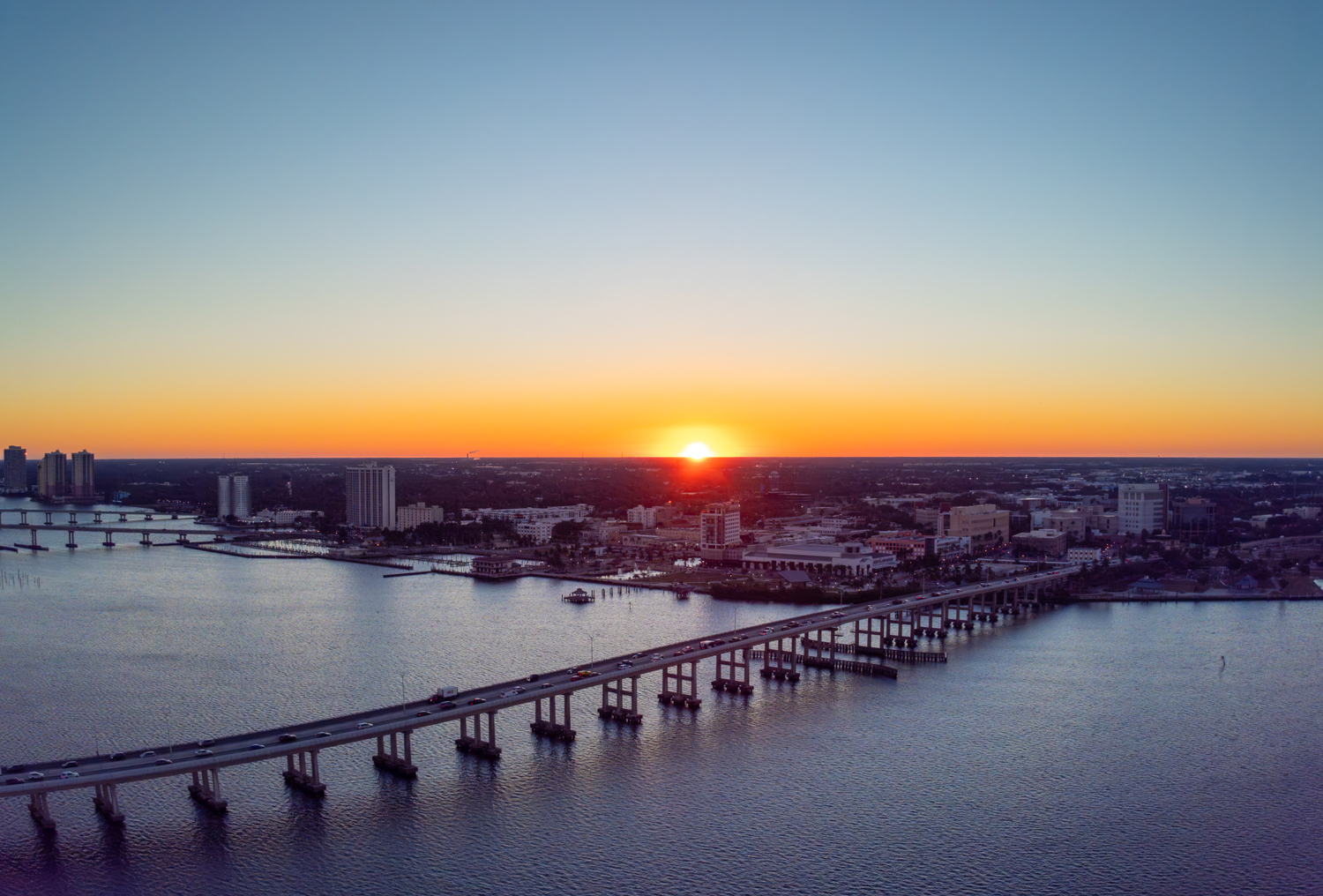 Cityscape, Urban, Nature, Outdoors, Sky, Waterfront, Bridge, Aerial View, Scenery, City