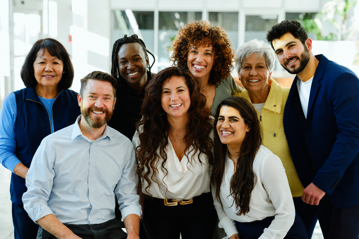 Face, Happy, Head, Person, Smile, People, Groupshot, Adult, Female, Woman
