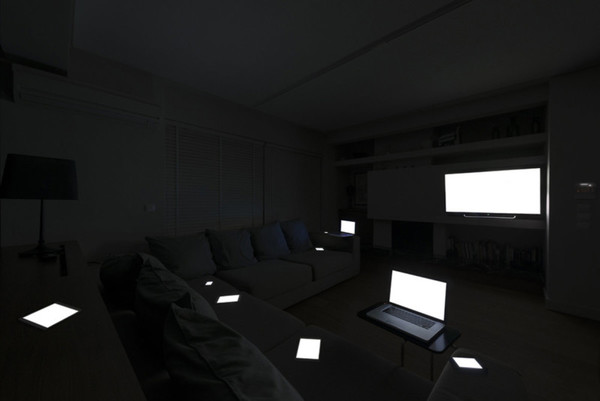 Couch, Furniture, Interior Design, Indoors, Living Room, Room, Tabletop, Monitor, Electronics, Screen