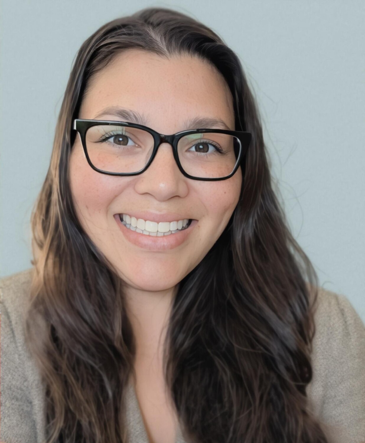 Face, Head, Person, Smile, Accessories, Glasses, Brown Hair, Adult, Female, Woman