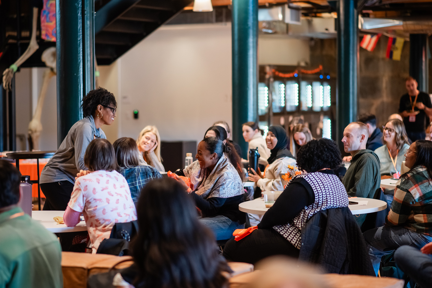 Indoors, Restaurant, Cafeteria, Adult, Male, Man, Person, Female, Woman, Cup