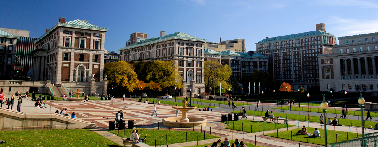 City, Urban, Building, Campus, Downtown, Metropolis, College, Person, Neighborhood, Grass